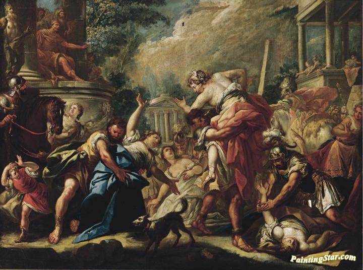 720x536 The Rape Of The Sabine Women Artwork By Gaspare Diziani Oil - Sabine Women Painting