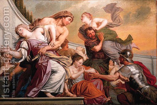512x342 The Rape Of The Sabine Women Adriaen Backer Reproduction 1st Art - Sabine Women Painting