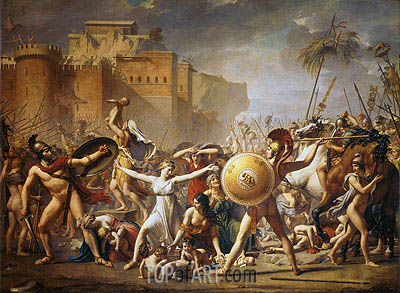 400x293 The Sabine Women Jacques Louis David Painting Reproduction - Sabine Women Painting