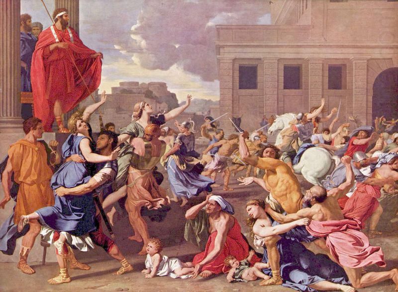 800x588 Nicholas Poussin Abduction Of The Sabine Women - Sabine Women Painting
