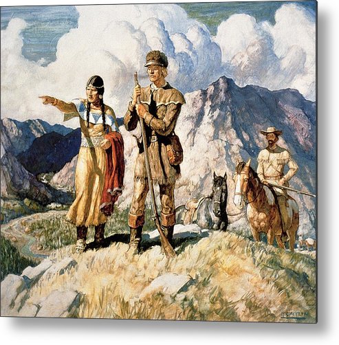493x502 Sacagawea With Lewis And Clark During Their Expedition Of 1804 06 - Sacagawea Painting