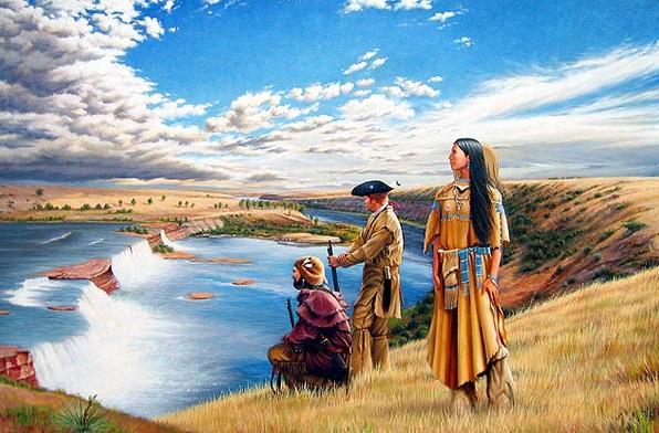 596x392 Facts Sacagawea - Sacagawea Painting