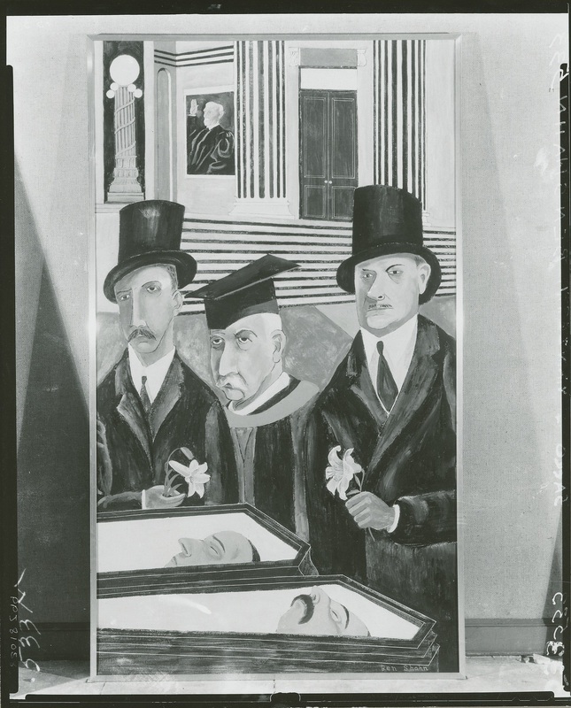 645x800 The Trial Of Sacco And Vanzetti (Painting) - Sacco And Vanzetti Painting