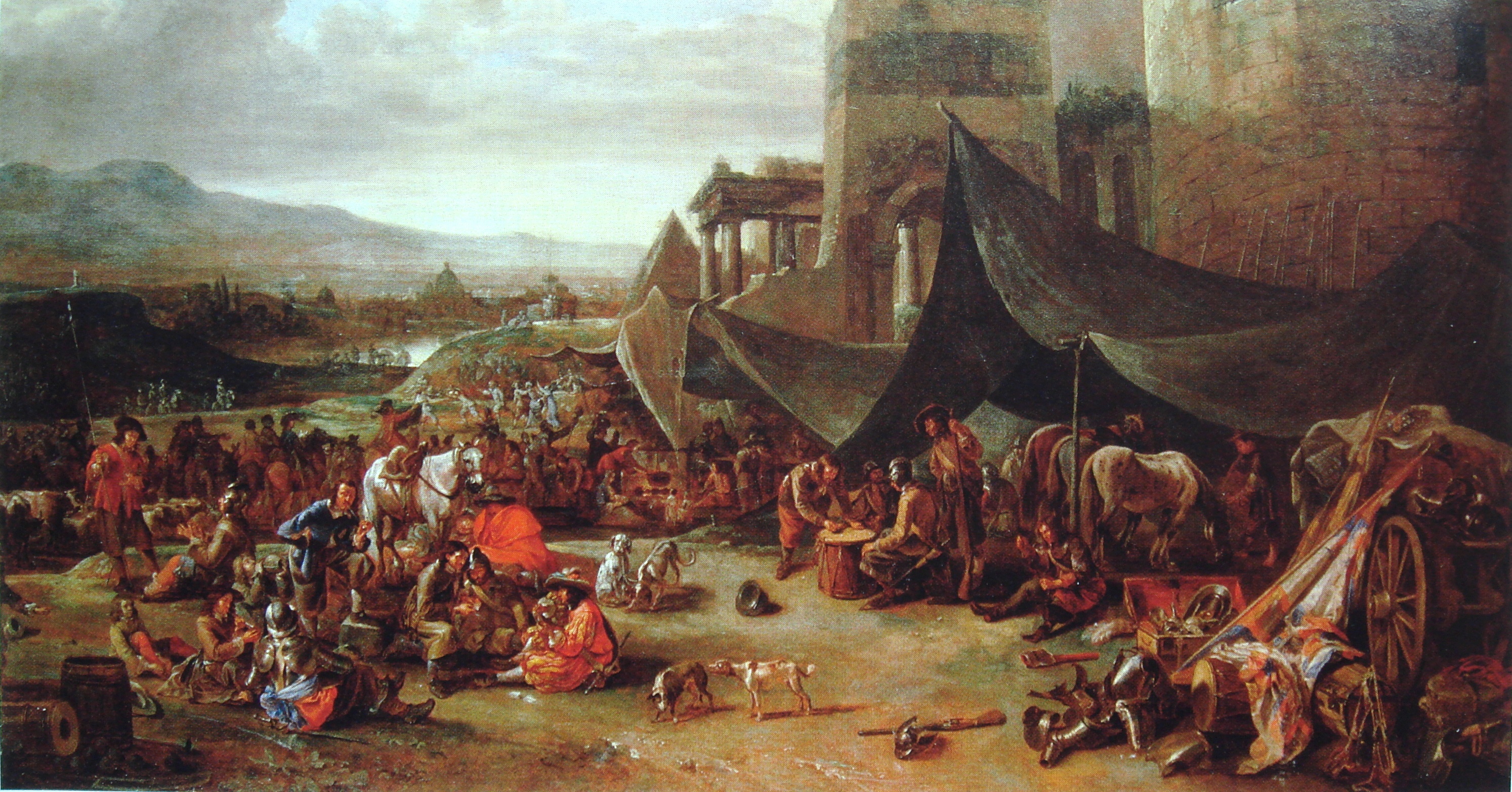 2988x1564 Sack Of Rome (1527) - Sack Of Rome Painting