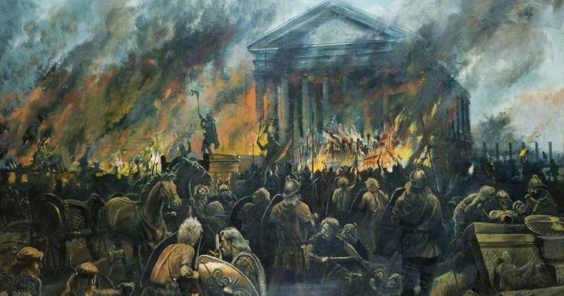 800x420 Don'T Let U.s. Become Next Rome - Sack Of Rome Painting