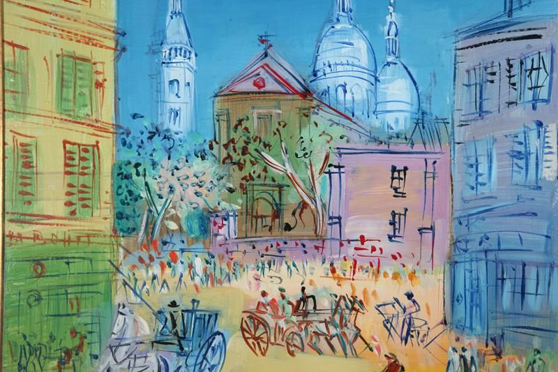 800x533 Jean Dufy (French, 1888 1964), Paris Sacre Coeur, Oil On Canvas - Sacre Coeur Painting