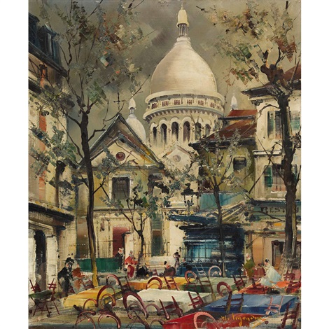 470x470 Place Du Tertre Et Le Coeur By Maurice Legendre On Artnet - Sacre Coeur Painting
