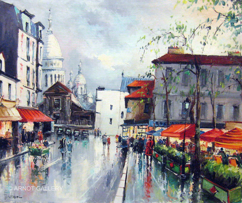 800x671 Wrobel - Sacre Coeur Painting