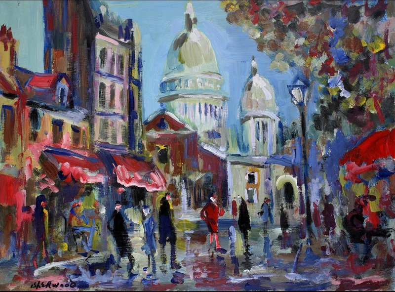 800x591 Artwork By James Lawrence Isherwood - Sacre Coeur Painting
