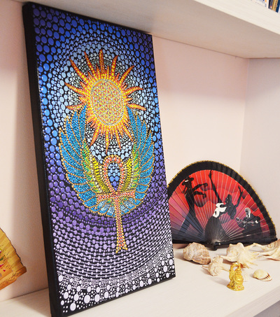 400x453 Key Of Life - Sacred Geometry Painting