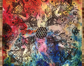 340x270 Sacred Geometry Art Etsy - Sacred Geometry Painting