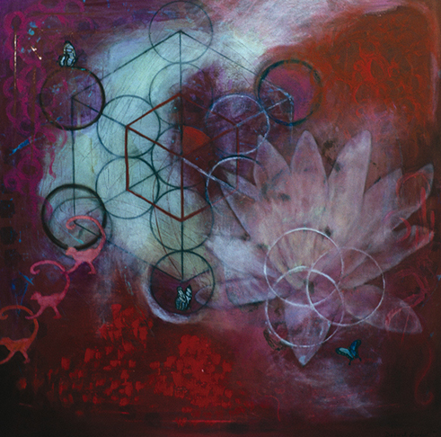 491x486 The Sacred Geometry Of Deborah Gordon Soul Secret Service - Sacred Geometry Painting