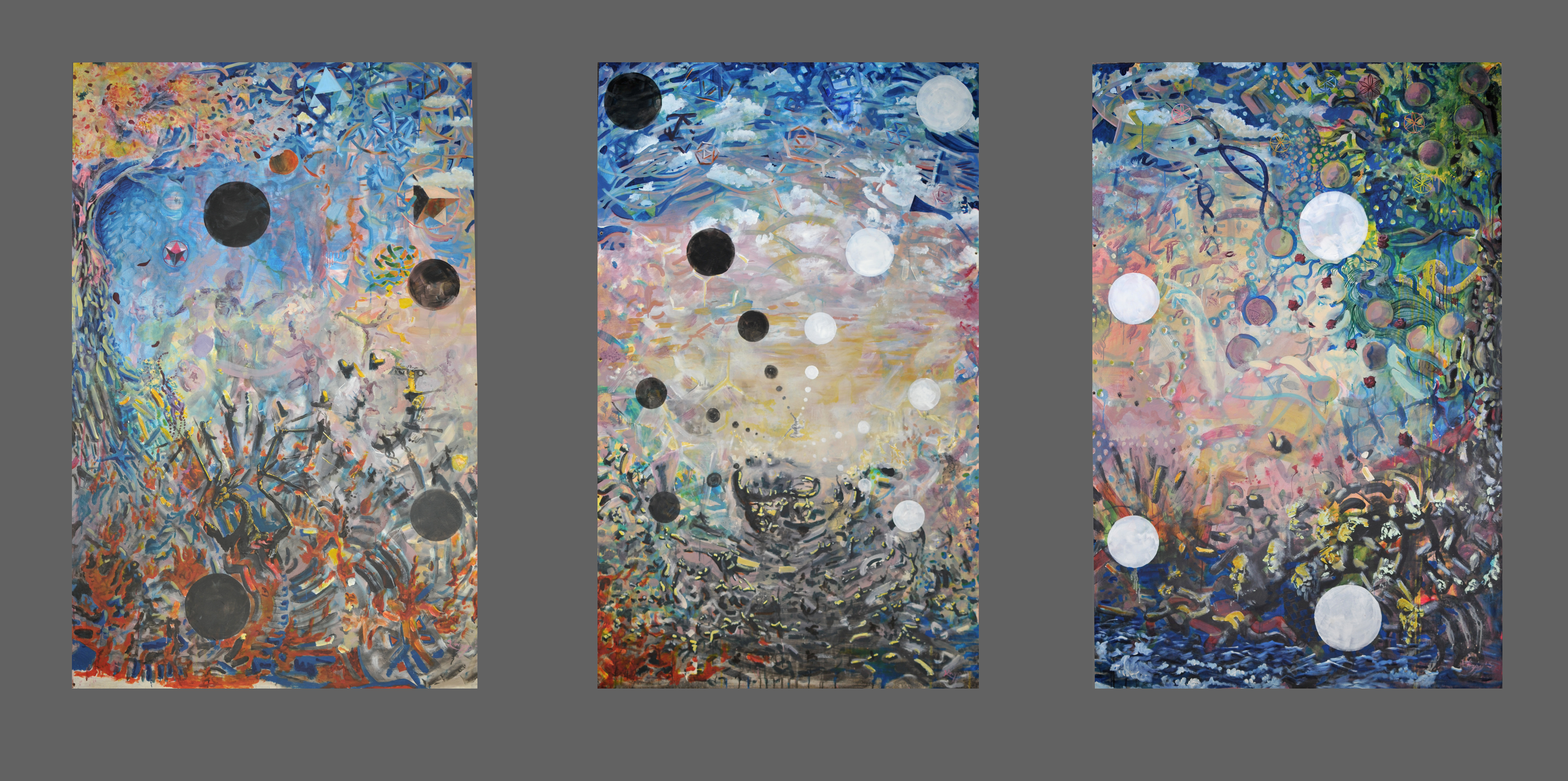 8631x4300 Sacred Geometry The Chemical Marriage - Sacred Geometry Painting