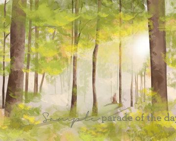 360x288 Photograph Print Rain Drops In The Sacred Grove Sacred Groves - Sacred Grove Painting