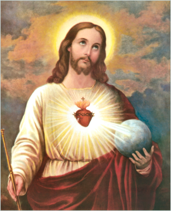 576x711 The Sacred Heart - Sacred Heart Of Jesus Painting