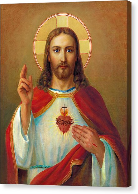 443x622 The Most Sacred Heart Of Jesus Painting By Svitozar Nenyuk - Sacred Heart Of Jesus Painting
