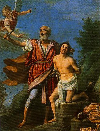 351x459 The Sacrifice Of Isaac Painting Jacopo Da Empoli Oil Paintings - Sacrifice Of Isaac Painting