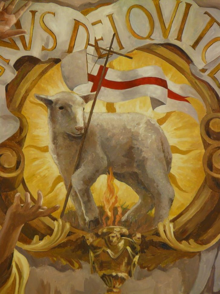 728x970 Agnus Dei Painting ~ Wcdf - Sacrificial Lamb Painting