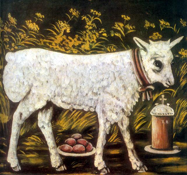 642x600 Sacrificial Lamb - Sacrificial Lamb Painting