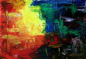 300x205 Happy Sad Paintings - Sad Abstract Painting