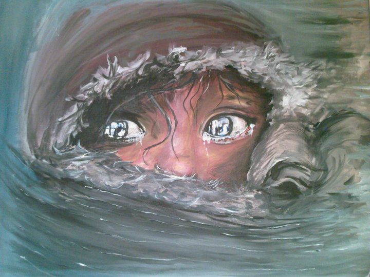 720x540 Painting Sad Boy - Sad Boy Painting