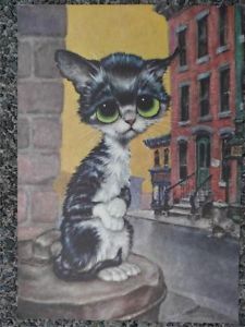 225x300 The 81 Best Big Eyes Images On Keane Artist, Big Eyes - Sad Cat Painting