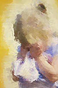 200x300 Sad Child Paintings - Sad Child Painting