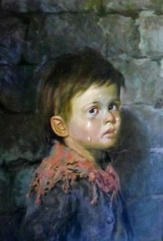 236x349 Bruno Amadio I Like Paintings, Printing And Artsy - Sad Child Painting