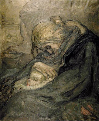 326x400 Bittergrace Notes Mother And Child - Sad Child Painting