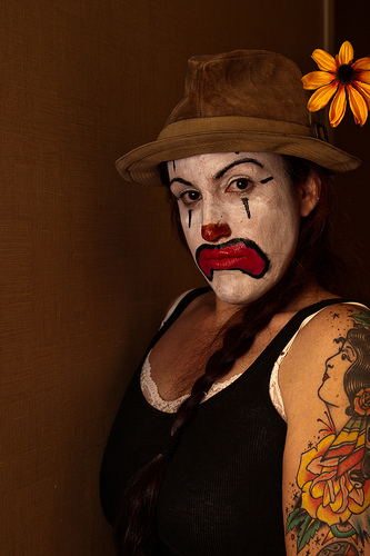 333x500 Sad Clown Face Painting Face Painting Ideas - Sad Clown Face Painting