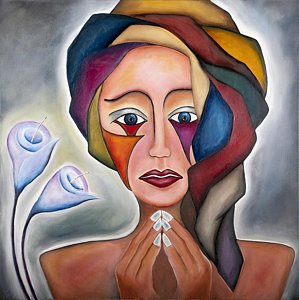 299x300 Sad Clown Paintings Fine Art America - Sad Clown Face Painting