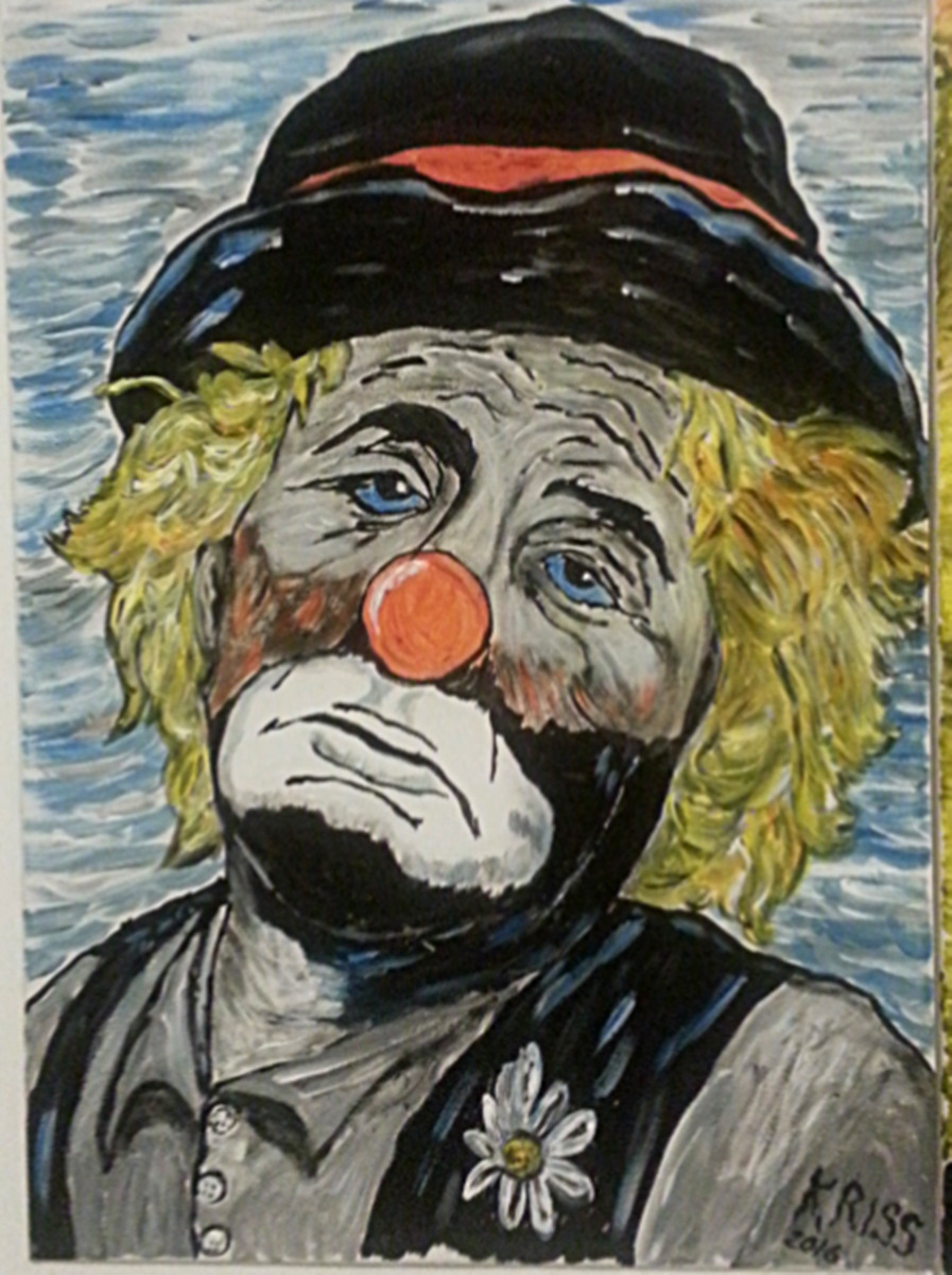 Sad Clown Painting At Explore Collection Of Sad