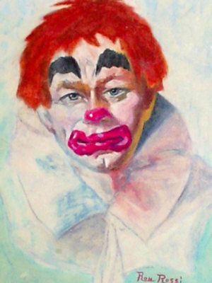 300x400 Gallery Famous Clown Painting Artists, - Sad Clown Painting Famous