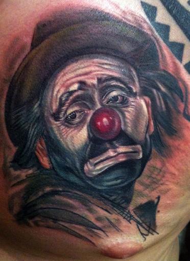 372x511 Sad Clown By Timothy B Boor Tattoos - Sad Clown Painting Famous