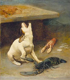 230x260 Dog Story - Sad Dog Painting