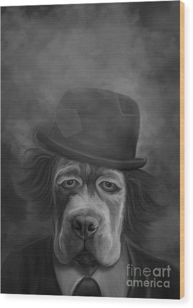 387x618 Sad Dog Painting By Ivan Pawluk - Sad Dog Painting