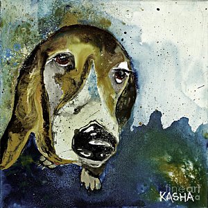 300x300 Sad Dog Paintings - Sad Dog Painting