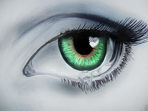 300x225 Sad Eyes Paintings - Sad Eyes Painting