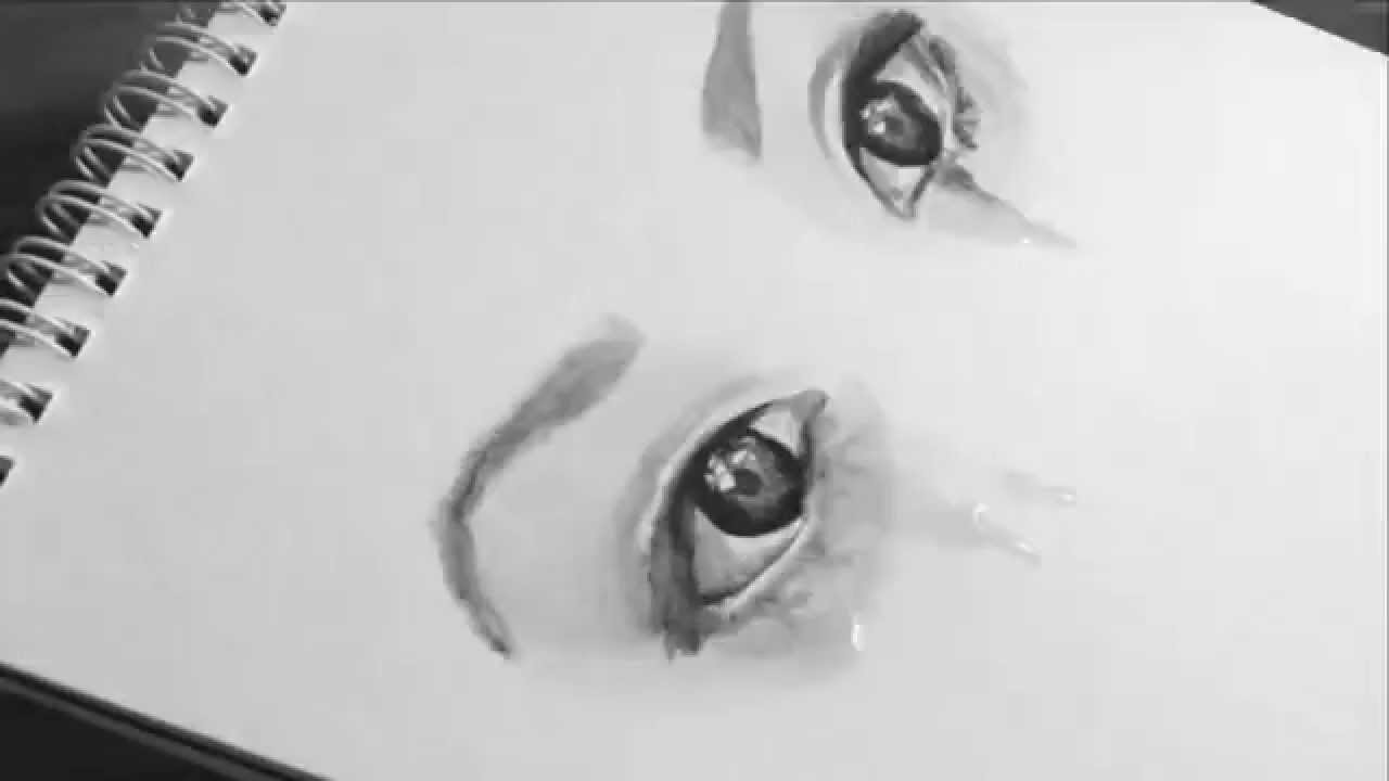 1280x720 Speed Watercolor Painting Sad Eyes - Sad Eyes Painting