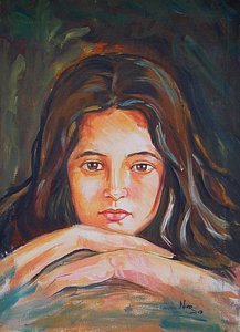 217x300 Sad Face Paintings - Sad Face Painting