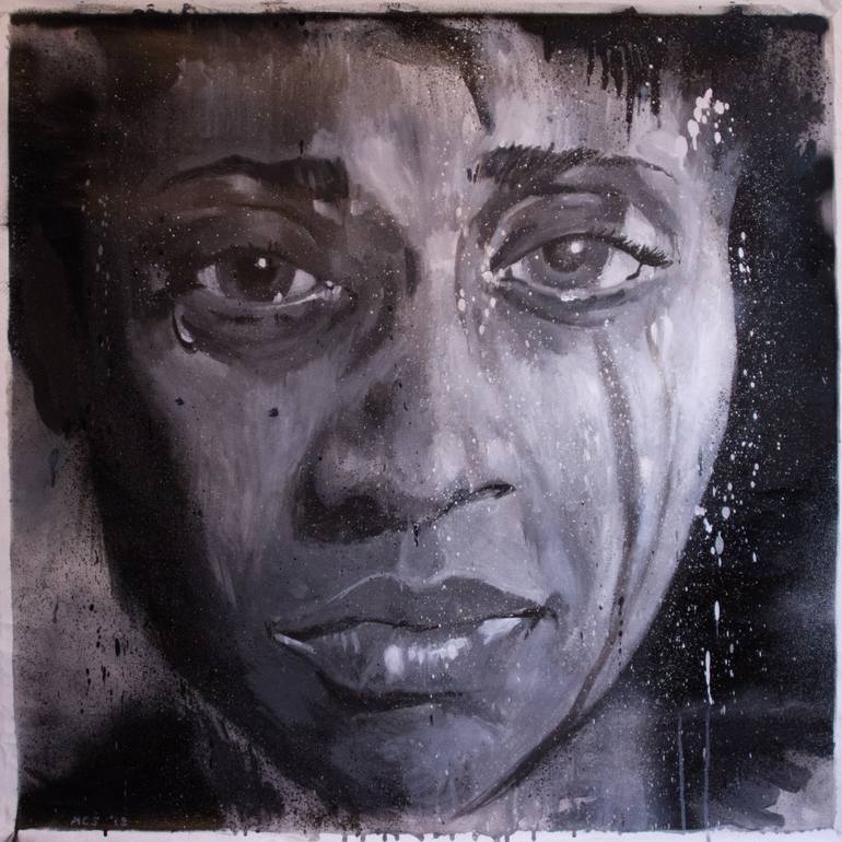 770x770 Saatchi Art Sad Girl Painting By Marco Conti Sikic - Sad Girl Painting