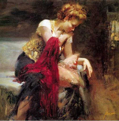 500x512 Sad Girl Art Painting Wallpaper - Sad Girl Painting