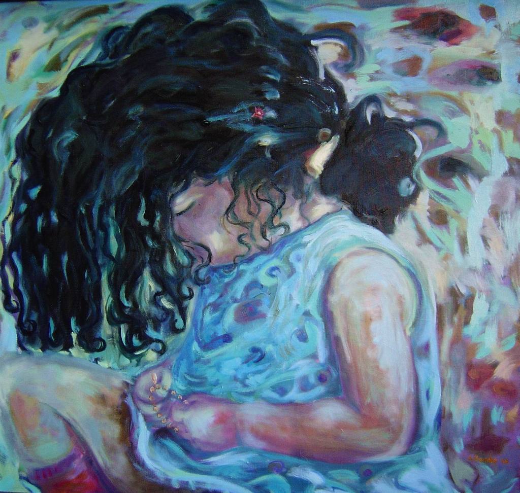 1024x972 Alaattin Bender Artwork Sad Girl Original Painting Oil - Sad Girl Painting