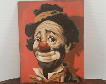 340x270 Hobo Sad Clown Etsy - Sad Hobo Clown Painting