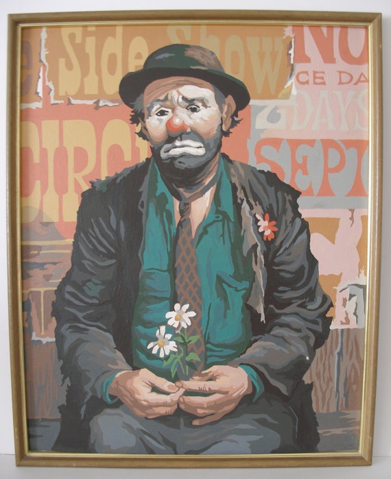 570x699 Best 8 Paint By Number Ideas On Color By Numbers - Sad Hobo Clown Painting