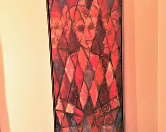 340x270 Jester Painting Etsy - Sad Jester Painting