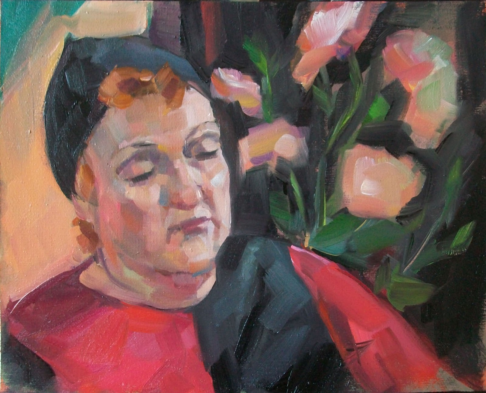 1600x1294 Alice Andreini's (Almost) Daily Paintings - Sad Jester Painting