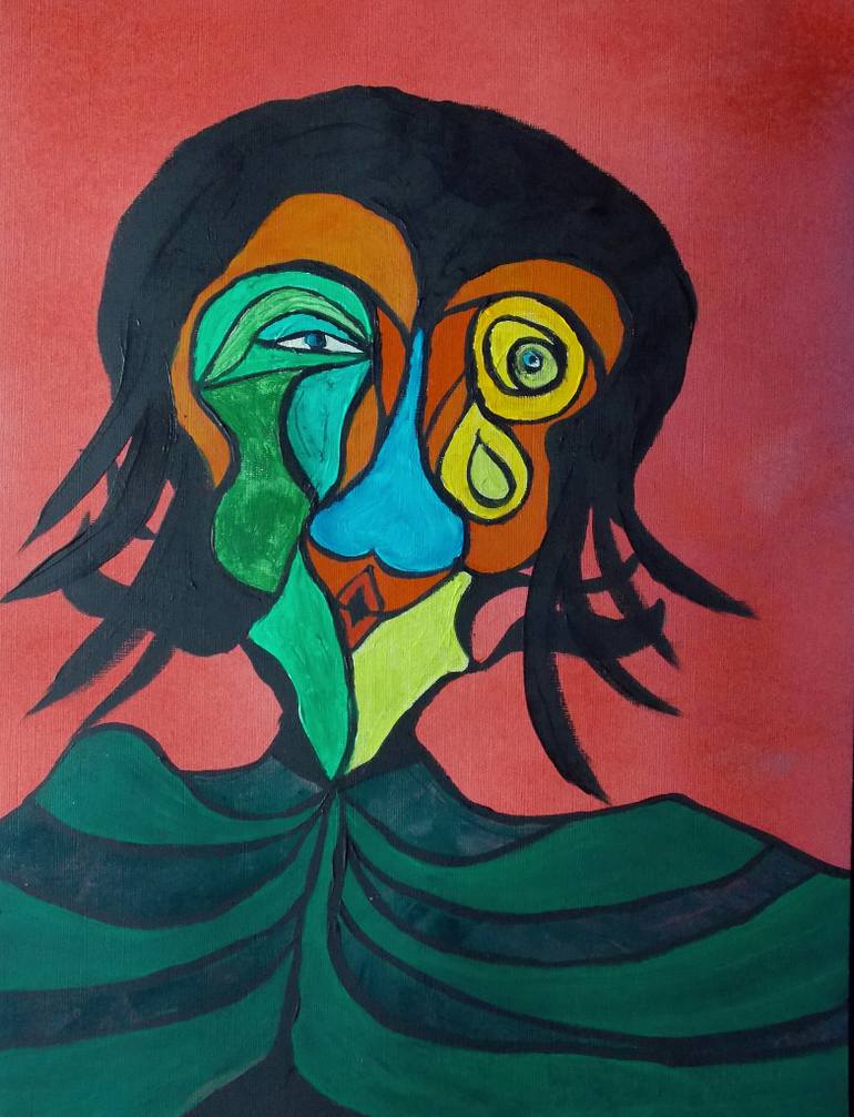 770x1007 Saatchi Art The Sad Man Painting By George Hunter - Sad Man Painting