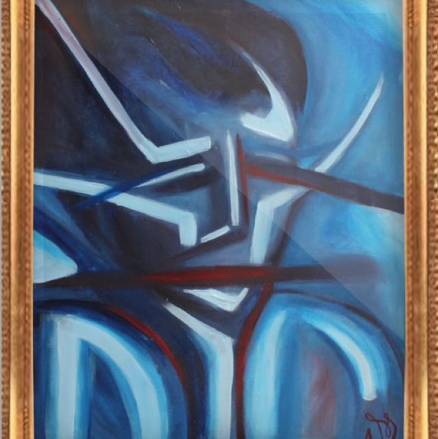 639x640 Sad Man Painting, Design Amp Craft, Artworks On Carousell - Sad Man Painting