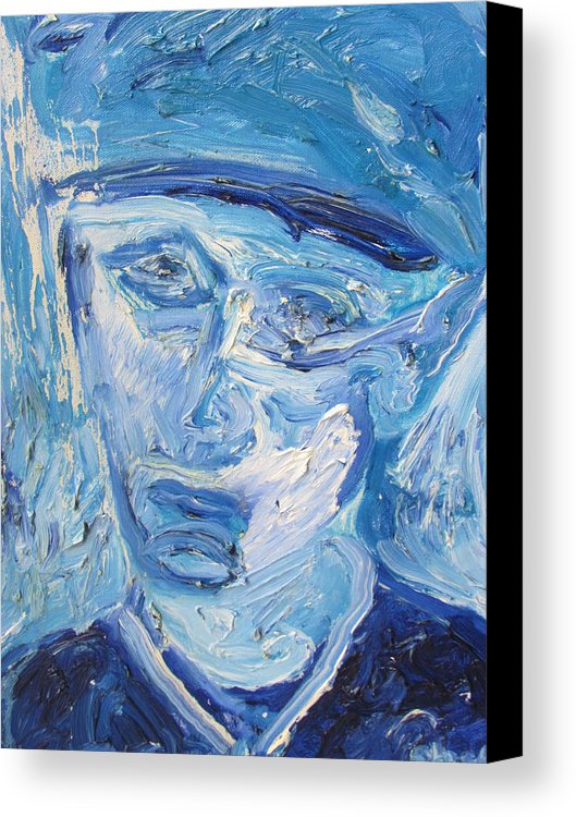 529x750 The Sad Man Canvas Print Canvas Art By Shea Holliman - Sad Man Painting